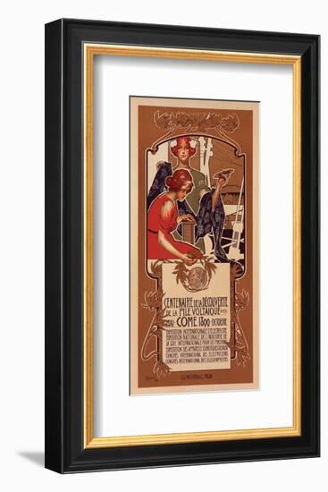 Centenaire de la Pile Voltaique-Adolfo Hohenstein-Framed Premium Giclee Print