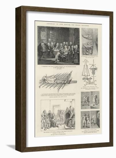 Centenary of John Howard, the Prison Reformer-William Hogarth-Framed Giclee Print