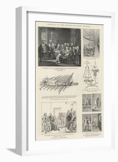 Centenary of John Howard, the Prison Reformer-William Hogarth-Framed Giclee Print