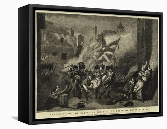 Centenary of the Battle of Jersey, The Death of Major Pierson-John Singleton Copley-Framed Premier Image Canvas