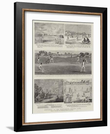 Centenary of the Marylebone Cricket Club-Francis Hayman-Framed Giclee Print