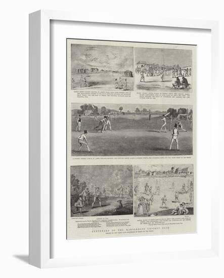 Centenary of the Marylebone Cricket Club-Francis Hayman-Framed Giclee Print