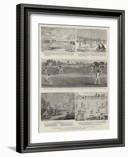 Centenary of the Marylebone Cricket Club-Francis Hayman-Framed Giclee Print