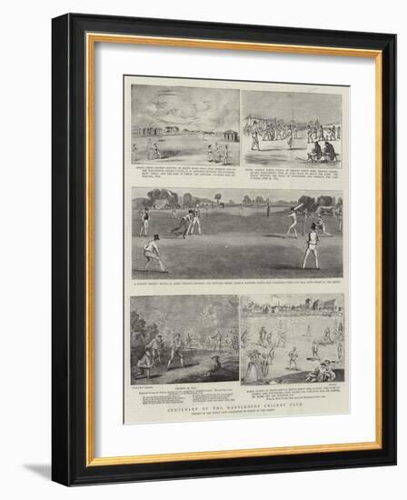 Centenary of the Marylebone Cricket Club-Francis Hayman-Framed Giclee Print