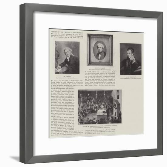 Centenary of the Royal Institution-null-Framed Giclee Print