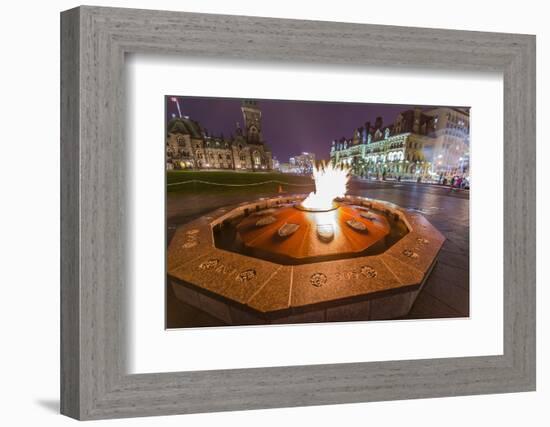 Centennial Flame Commemorating Canada's 100th Anniversary as a Confederation-Michael-Framed Photographic Print