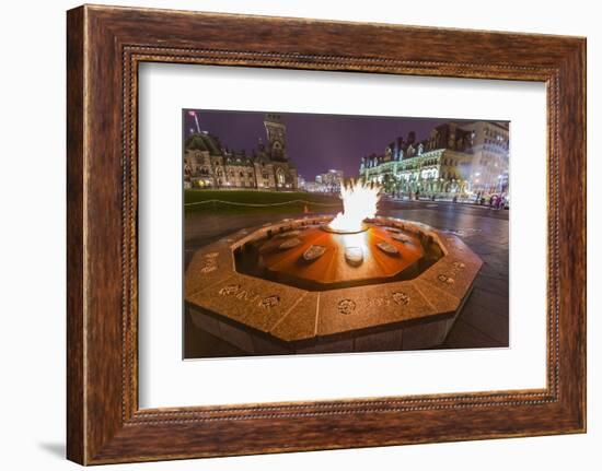 Centennial Flame Commemorating Canada's 100th Anniversary as a Confederation-Michael-Framed Photographic Print