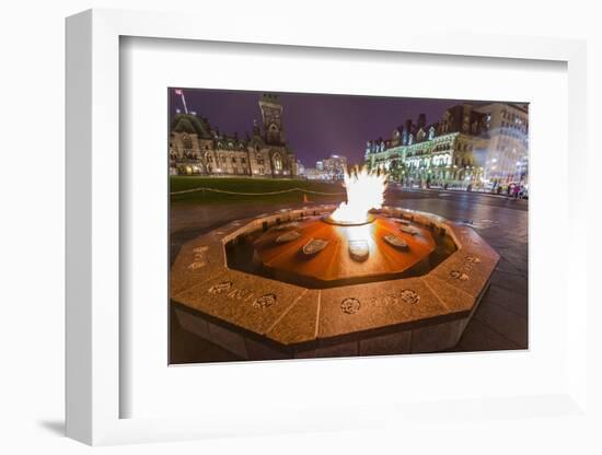 Centennial Flame Commemorating Canada's 100th Anniversary as a Confederation-Michael-Framed Photographic Print