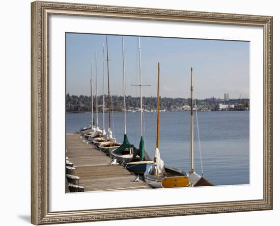 Center for Wooden Boats, Lake Union, Seattle, Washington, USA-Jamie & Judy Wild-Framed Photographic Print