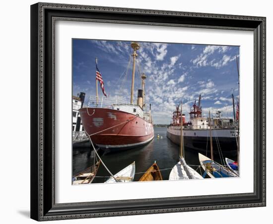 Center ror Wooden Boats on Lake Union, Seattle, Washington, USA-William Sutton-Framed Photographic Print