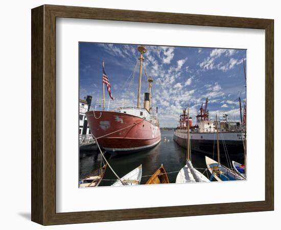 Center ror Wooden Boats on Lake Union, Seattle, Washington, USA-William Sutton-Framed Photographic Print