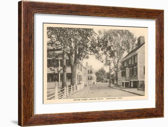 Center Street, Nantucket, Massachusetts-null-Framed Art Print