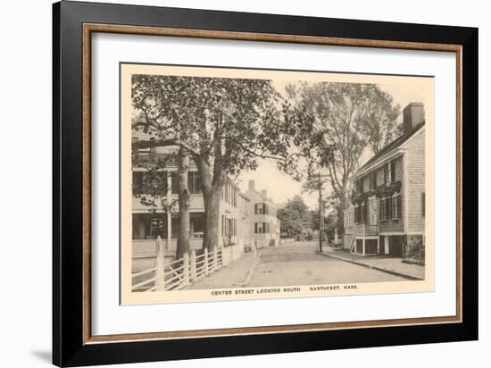 Center Street, Nantucket, Massachusetts-null-Framed Art Print