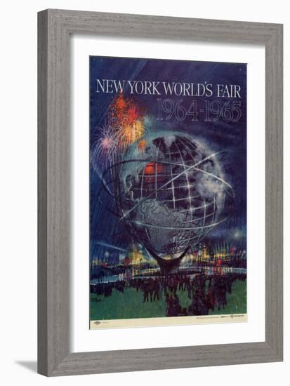 Center Warshaw Collection Centennial Expositions, New York World's Fair-null-Framed Art Print