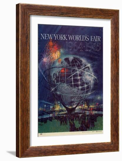 Center Warshaw Collection Centennial Expositions, New York World's Fair-null-Framed Art Print