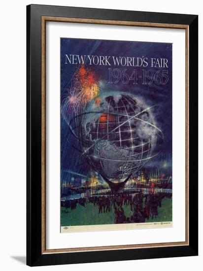 Center Warshaw Collection Centennial Expositions, New York World's Fair-null-Framed Art Print