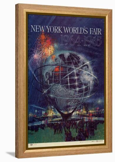 Center Warshaw Collection Centennial Expositions, New York World's Fair-null-Framed Stretched Canvas