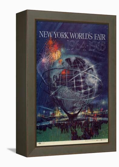 Center Warshaw Collection Centennial Expositions, New York World's Fair-null-Framed Stretched Canvas