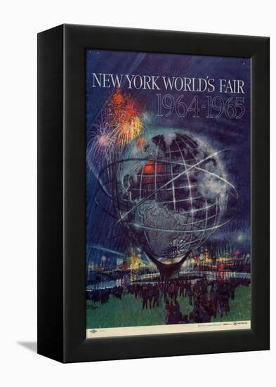 Center Warshaw Collection Centennial Expositions, New York World's Fair-null-Framed Stretched Canvas