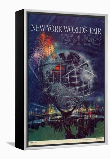 Center Warshaw Collection Centennial Expositions, New York World's Fair-null-Framed Stretched Canvas