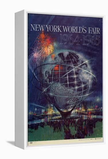 Center Warshaw Collection Centennial Expositions, New York World's Fair-null-Framed Stretched Canvas