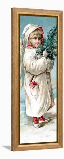 Center Warshaw Collection of Business Americana Series: Christmas Angels-null-Framed Stretched Canvas