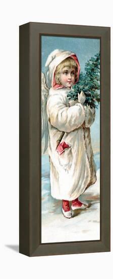 Center Warshaw Collection of Business Americana Series: Christmas Angels-null-Framed Stretched Canvas