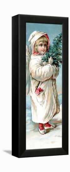 Center Warshaw Collection of Business Americana Series: Christmas Angels-null-Framed Stretched Canvas