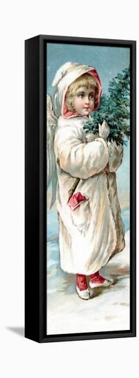 Center Warshaw Collection of Business Americana Series: Christmas Angels-null-Framed Stretched Canvas