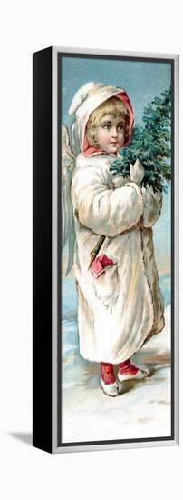 Center Warshaw Collection of Business Americana Series: Christmas Angels-null-Framed Stretched Canvas