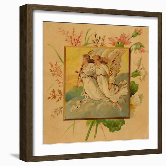 Center Warshaw Collection of Business Americana Series: Christmas Angels-null-Framed Art Print