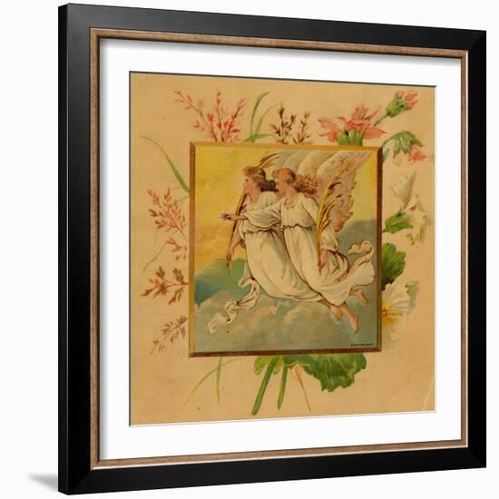 Center Warshaw Collection of Business Americana Series: Christmas Angels-null-Framed Art Print