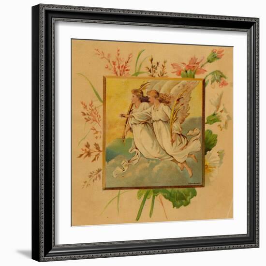 Center Warshaw Collection of Business Americana Series: Christmas Angels-null-Framed Art Print