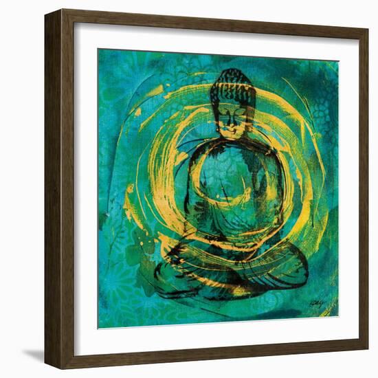 Centered Buddha-Kellie Day-Framed Art Print