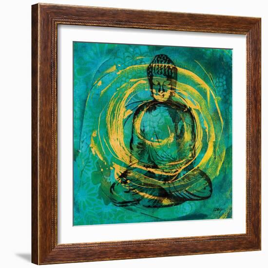 Centered Buddha-Kellie Day-Framed Art Print