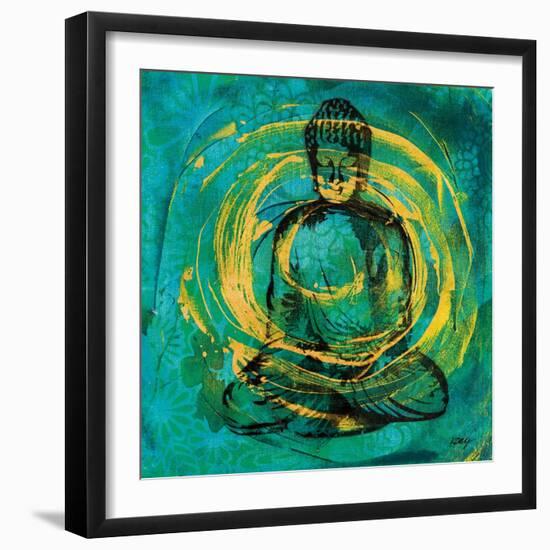 Centered Buddha-Kellie Day-Framed Art Print