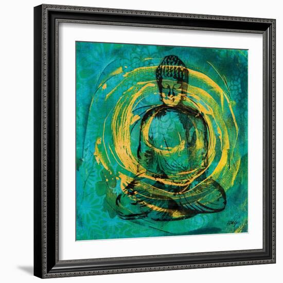 Centered Buddha-Kellie Day-Framed Art Print