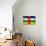 Central African Republic Flag Design with Wood Patterning - Flags of the World Series-Philippe Hugonnard-Premium Giclee Print displayed on a wall