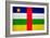 Central African Republic Flag Design with Wood Patterning - Flags of the World Series-Philippe Hugonnard-Framed Premium Giclee Print