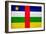 Central African Republic Flag Design with Wood Patterning - Flags of the World Series-Philippe Hugonnard-Framed Premium Giclee Print