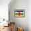 Central African Republic Flag Design with Wood Patterning - Flags of the World Series-Philippe Hugonnard-Framed Art Print displayed on a wall
