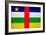 Central African Republic Flag Design with Wood Patterning - Flags of the World Series-Philippe Hugonnard-Framed Art Print