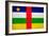 Central African Republic Flag Design with Wood Patterning - Flags of the World Series-Philippe Hugonnard-Framed Art Print