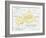 Central African Republic Political Map-Peter Hermes Furian-Framed Art Print