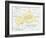 Central African Republic Political Map-Peter Hermes Furian-Framed Art Print