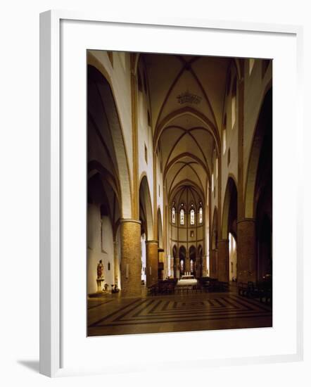 Central Aisle of Church of San Giovanni in Canale, Piacenza, Italy-null-Framed Giclee Print