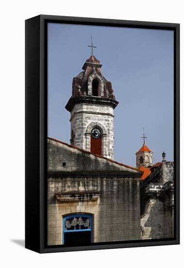 Central America, Cuba, Havana. Architecture of Havana-Kymri Wilt-Framed Premier Image Canvas