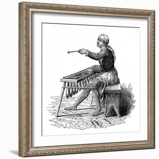 Central American Music: the Marimba-null-Framed Art Print