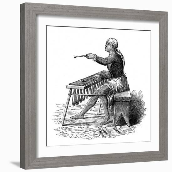 Central American Music: the Marimba-null-Framed Art Print