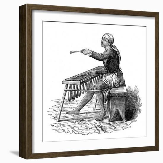 Central American Music: the Marimba-null-Framed Art Print